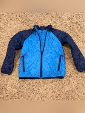 Lands’ End Blue Primaloft Puffer Jacket Youth M5-6 READ